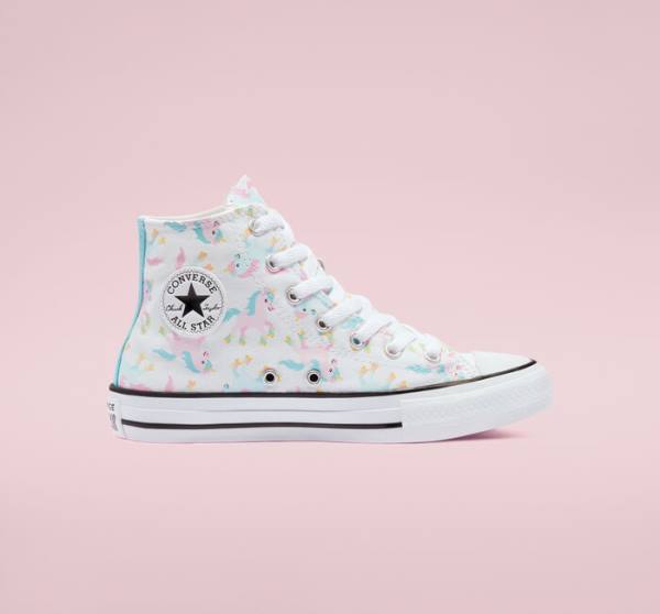 Converse Chuck Taylor All Star Unicons Yüksek Taban Ayakkabı Beyaz Renkli Beyaz | CV-697PAX