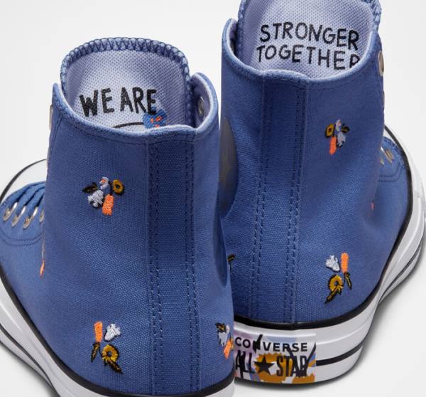 Converse Chuck Taylor All Star We Are Stronger Together Yüksek Taban Ayakkabı Mavi Indigo | CV-387VES