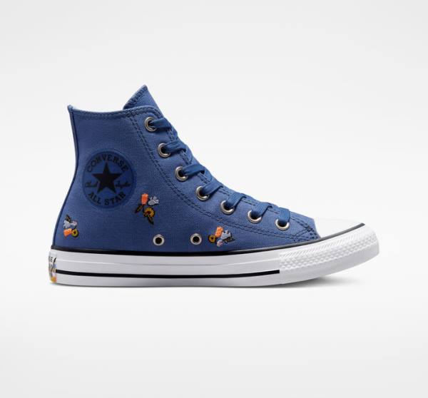 Converse Chuck Taylor All Star We Are Stronger Together Yüksek Taban Ayakkabı Mavi Indigo | CV-387VES