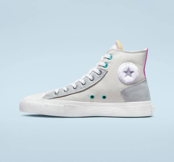 Converse Chuck Taylor Alt Star Marbled Patch Yüksek Taban Ayakkabı Gri Pembe | CV-710JYR