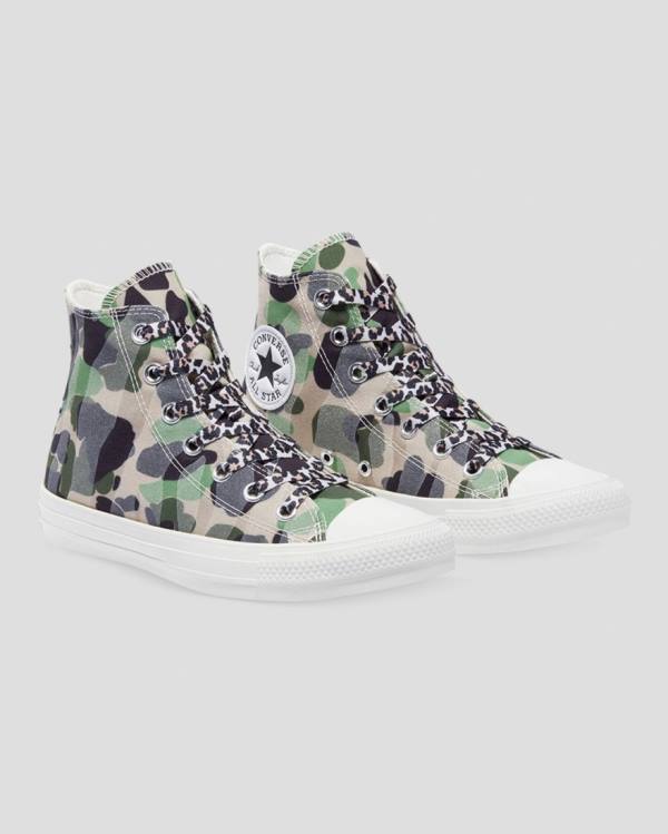 Converse Chuck Taylor Archive Print Yüksek Taban Ayakkabı Camo | CV-692DMQ