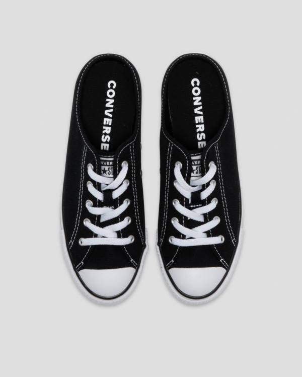 Converse Chuck Taylor Dainty Mule Slip Düz Taban Ayakkabı Siyah | CV-264HEU