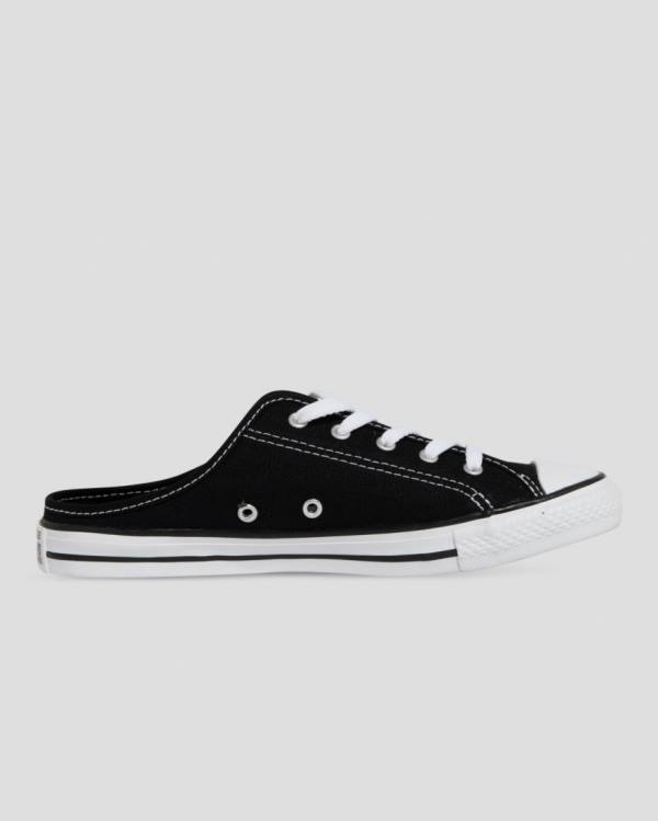 Converse Chuck Taylor Dainty Mule Slip Düz Taban Ayakkabı Siyah | CV-264HEU