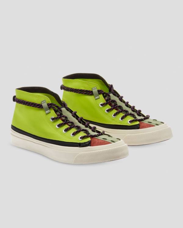 Converse Deck Star Zip Pale Putty Yüksek Taban Ayakkabı Yeşil | CV-601IJX