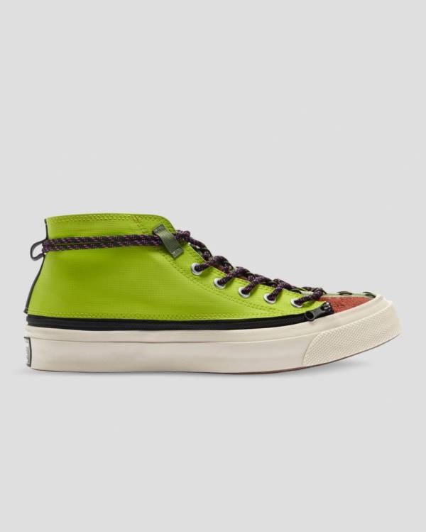 Converse Deck Star Zip Pale Putty Yüksek Taban Ayakkabı Yeşil | CV-601IJX