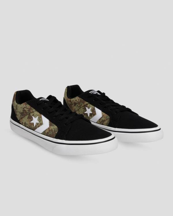 Converse El Distrito Mix And Match Düz Taban Ayakkabı Siyah Camo | CV-283DXR