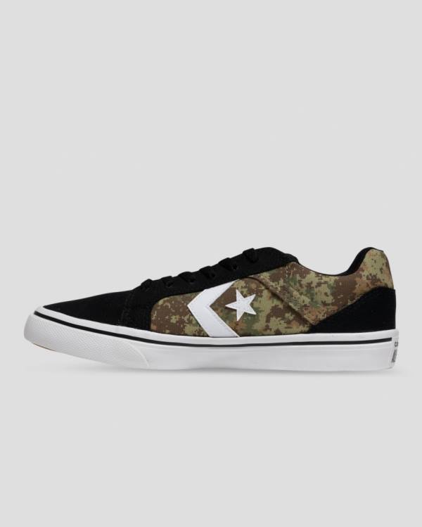 Converse El Distrito Mix And Match Düz Taban Ayakkabı Siyah Camo | CV-283DXR