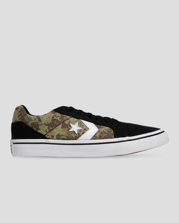 Converse El Distrito Mix And Match Düz Taban Ayakkabı Siyah Camo | CV-283DXR