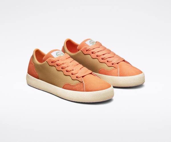 Converse GOLF le FLEUR GLF 2.0 Düz Taban Ayakkabı Koyu Sarı Bakır Kahverengi Beyaz | CV-523RTX