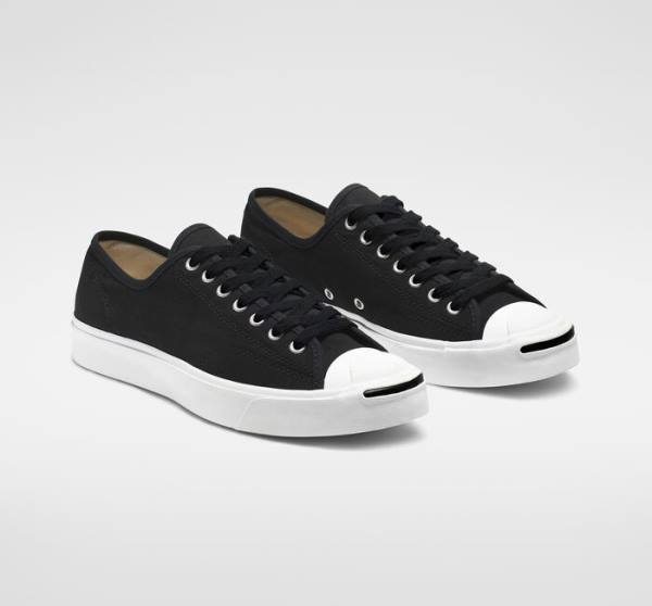 Converse Jack Purcell Kanvas Düz Taban Ayakkabı Siyah Beyaz | CV-287IHK