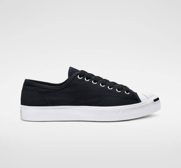 Converse Jack Purcell Kanvas Düz Taban Ayakkabı Siyah Beyaz | CV-287IHK