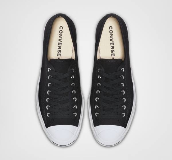 Converse Jack Purcell Kanvas Düz Taban Ayakkabı Siyah Beyaz | CV-408ZEO