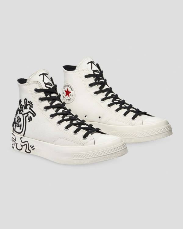 Converse Keith Haring Chuck 70 Yüksek Taban Ayakkabı Bej Rengi | CV-512VQX