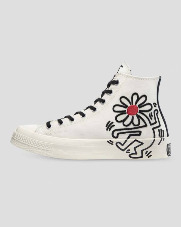 Converse Keith Haring Chuck 70 Yüksek Taban Ayakkabı Bej Rengi | CV-512VQX