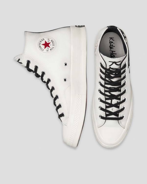 Converse Keith Haring Chuck 70 Yüksek Taban Ayakkabı Bej Rengi | CV-512VQX