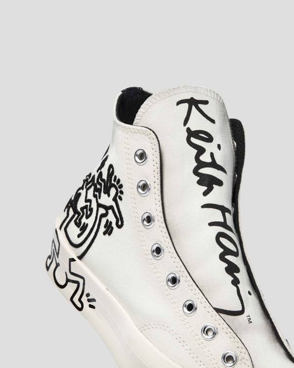 Converse Keith Haring Chuck 70 Yüksek Taban Ayakkabı Bej Rengi | CV-512VQX