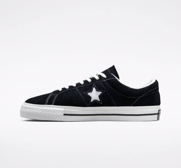 Converse One Star Düz Taban Ayakkabı Siyah Beyaz | CV-215ZAJ