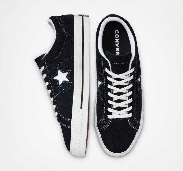 Converse One Star Düz Taban Ayakkabı Siyah Beyaz | CV-215ZAJ