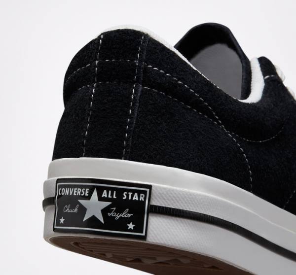 Converse One Star Düz Taban Ayakkabı Siyah Beyaz | CV-215ZAJ