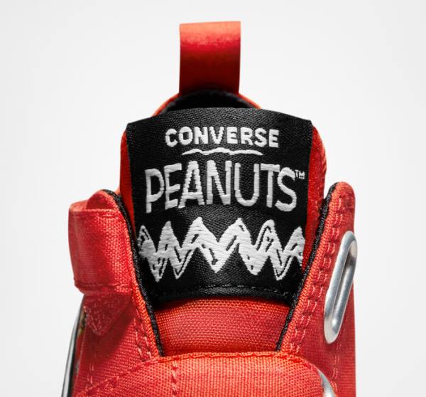 Converse Peanuts Chuck Taylor All Star Easy-On Düz Taban Ayakkabı Kırmızı Siyah Beyaz | CV-082MRU