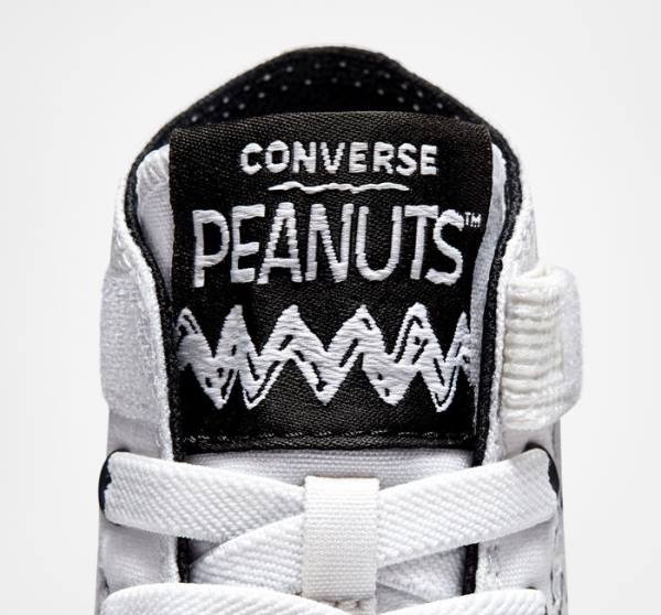 Converse Peanuts Chuck Taylor All Star Easy-On Yüksek Taban Ayakkabı Beyaz Siyah Kırmızı | CV-235ZSM