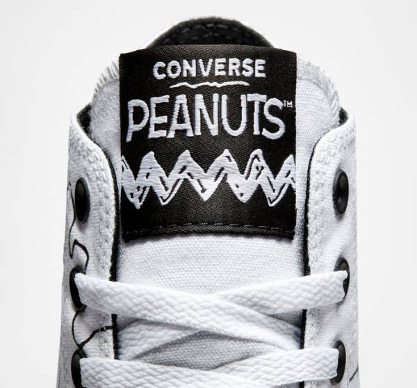 Converse Peanuts Chuck Taylor All Star Yüksek Taban Ayakkabı Beyaz Siyah Kırmızı | CV-326AIT