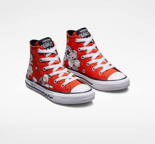 Converse Peanuts Chuck Taylor All Star Yüksek Taban Ayakkabı Kırmızı Siyah Beyaz | CV-682SIU