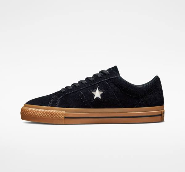 Converse Peanuts One Star Düz Taban Ayakkabı Siyah Turuncu | CV-951CWT