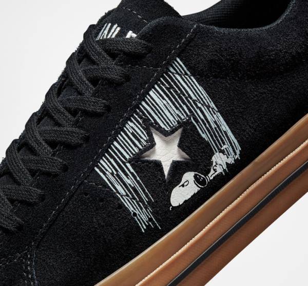 Converse Peanuts One Star Düz Taban Ayakkabı Siyah Turuncu | CV-951CWT