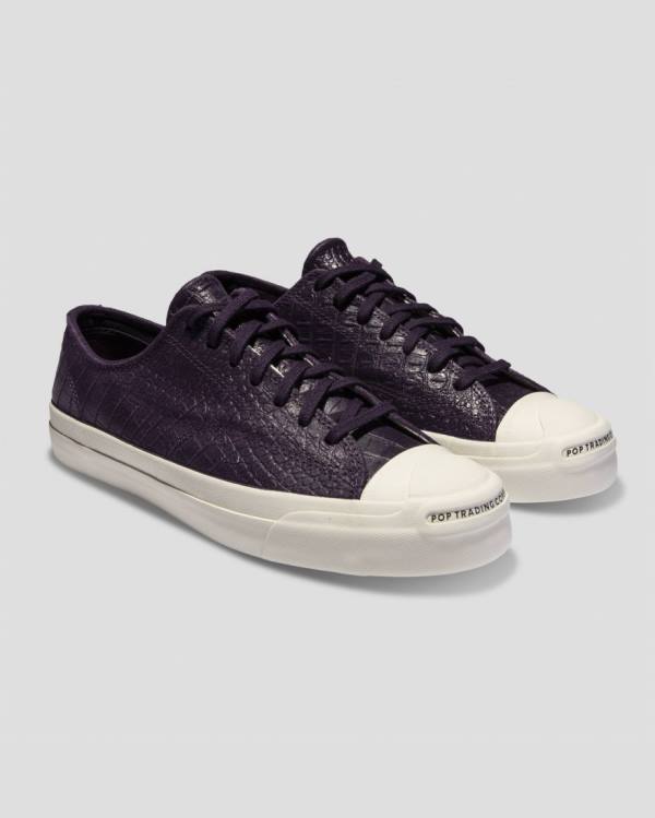 Converse Pop Trading Co Jack Purcell Pro Düz Taban Ayakkabı Mor Siyah | CV-213ZJP