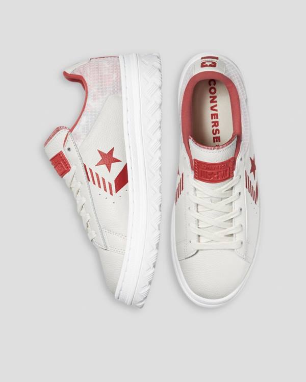 Converse Pro Deri X2 Düz Taban Ayakkabı Bej Rengi | CV-291LRY