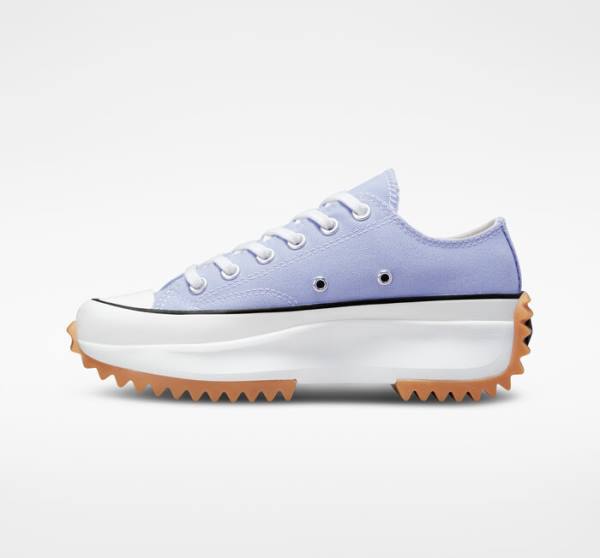 Converse Run Star Hike Platform Seasonal Color Düz Taban Ayakkabı Mavi Beyaz Siyah | CV-419OAM