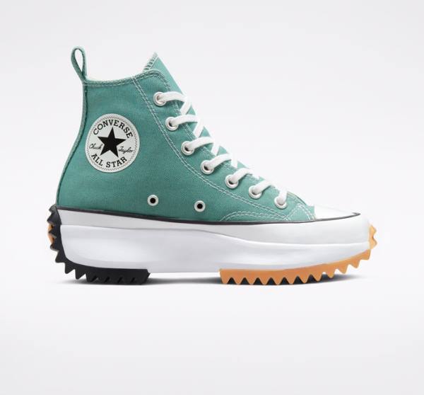 Converse Run Star Hike Platform Seasonal Color Yüksek Taban Ayakkabı Siyah Beyaz | CV-809FHE