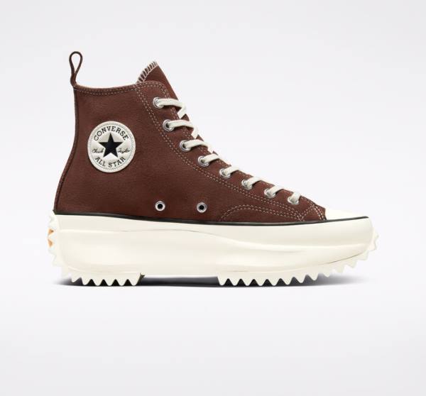 Converse Run Star Hike Platform Süet Yüksek Taban Ayakkabı Siyah | CV-659CRE