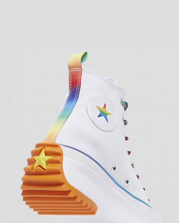 Converse Run Star Hike Pride Yüksek Taban Ayakkabı Beyaz | CV-140BAM