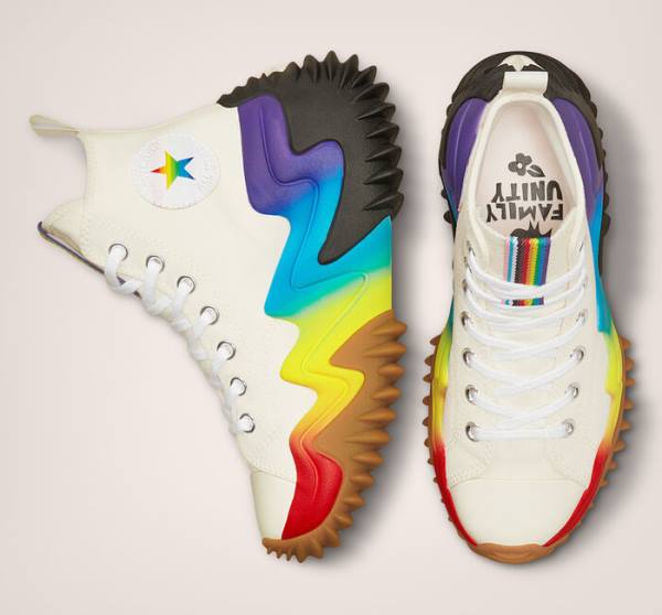 Converse Run Star Motion Platform Pride Yüksek Taban Ayakkabı Mor | CV-106TDF